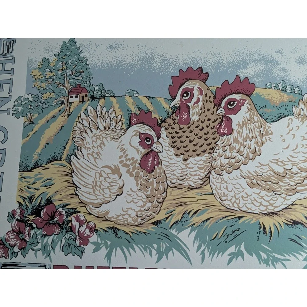 Lot Of 6 Vintage Hen Grain Ruffled Feathers Placemats By DCI Cottagecore Barn